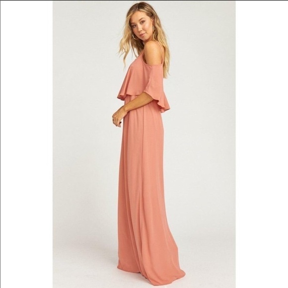 Show Me Your Mumu Caitlin Ruffle Maxi Dress Rustic - Picture 3 of 5